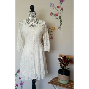 Vintage, white shell dress